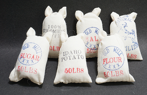 Dollhouse Miniature Food Sacks 6P 